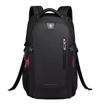 OIWAS мужской рюкзак 14 дюймов рюкзаки для ноутбука водонепроницаемый нейлон 29L повседневный рюкзак на плечо путешествия подростковые мужские сумки чёрный