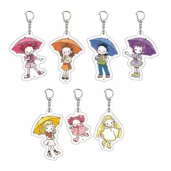 Ojamajo Doremi 19 Сезон дождей Арт-акриловый брелок для ключей из 7 предметов BOX Dokkan! увидеть. [Иллюстрация графика]