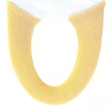 OKA Blooming Season Washing Heating Type Toilet Seat Cover Yellow in Japan Washable Warm Water Cleaning Toilet Seat (Made Thick)