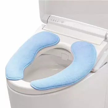 OKA Easy Toilet Seat Cushion 3D Blue Suction Sheet that Stays in Place 4548622299823 (U/O/Washing/Heating Type)