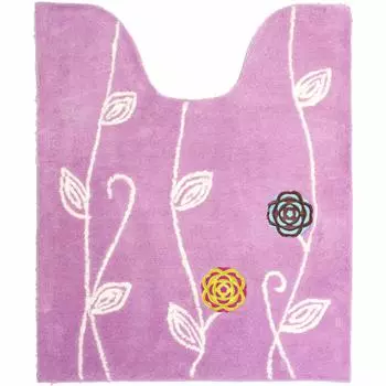 OKA Etofu Toilet Mat 75cm x 63cm Pink Washable Approx. (Nordic Stylish) [Product]