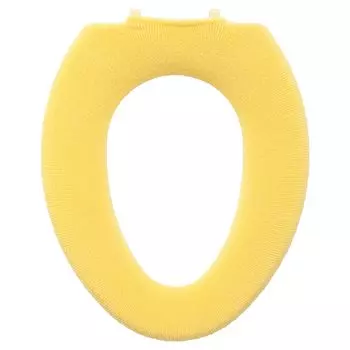 OKA ETOFU Toilet Seat Cover for Type O Yellow Washable (Nordic Stylish)
