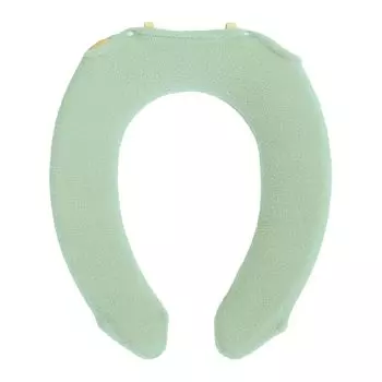OKA Fleur Blanc Toilet Seat Cover Special Type Green U-shaped (Washable, Thick, Floral, Feminine)