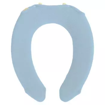 OKA Floria U Type Toilet Seat Cover Blue in Odor U Type (Made Japan, Washable, Antibacterial, Resistant, Only)