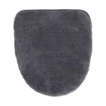 OKA Good Drying D Nature Toilet Lid Cover Drenimo Type Combined Dark Gray Water Absorption Quick Drying Antibacterial Odor Resistant Toilet Washable