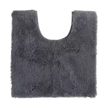 OKA Good Drying D Nature Toilet Mat Regular Size 65cm x Dark Gray Water Absorbing Quick Drying Antibacterial Odor Resistant Toilet (Approx. 65cm)