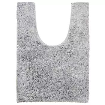 OKA Good Drying D Nature Toilet Mat Ear Length Size 90cm x Gray Water Absorbent Quick Drying Antibacterial Odor Resistant Toilet Washable (Approx.