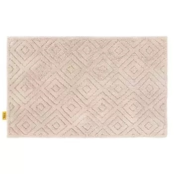OKA Good Drying Pur Bath 60cm x Gray Beige Large Foot Wiping Odor Water Quick Mat, Approx. 90cm, (Bath Mat, Size, Bathroom, Stylish, Washroom, Mat,