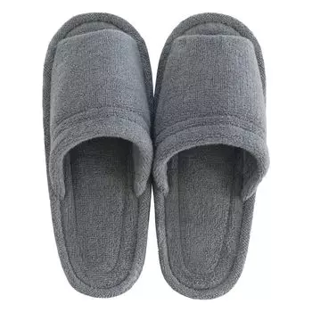OKA Good Dryness D Nature Slippers L Size Size Up to Dark Gray Indoor Toilet (Foot Approx. 27cm) (Kandryoko Washable)