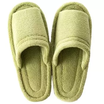 OKA Good Dryness D Nature Slippers L Size Size Up to Green Indoor Toilet (Foot Approx. 27cm) (Kandryoko Washable)