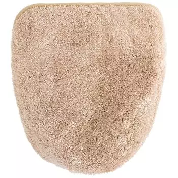 OKA Good Dryness D Nature Toilet Lid Cover Type Long Size Beige Water Absorbing Quick Drying Antibacterial Odor Resistant Toilet Washable