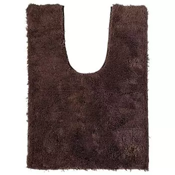 OKA Good Dryness D Nature Toilet Mat Ear Length Size 90cm x Brown Water Absorbent Quick Drying Antibacterial Odor Resistant Toilet Washable (Approx.