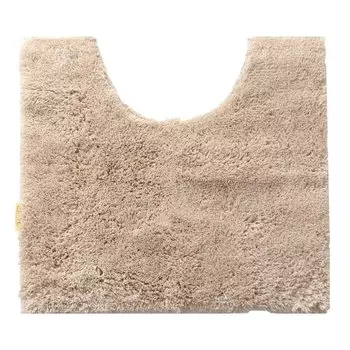 OKA Good Dryness D Nature Toilet Mat Mini Size 48cm x Beige Water Absorption Quick Drying Antibacterial Odor Resistant Toilet (Approx. 55cm)