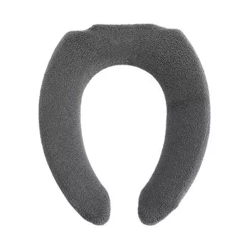 OKA Good Dryness D Nature Toilet Seat Cover Only Dark Gray Washable Toilet Knit Cover U U-Type (Kandryoko Advance)
