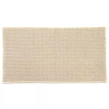Коврик для сауны OKA Waffle Weave 60 см x 110 см бежевый, моющийся, для сауны, прибл.. (Персональный коврик)