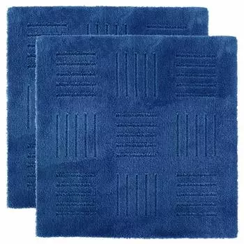 OKA Tile Carpet Blue 60 x 60 см из стыков кухонного коврика Pita Plus Brick Suctions приблизительно. (Набор 2) отлично! синий