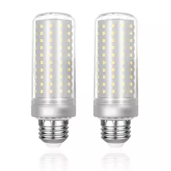 OKALUMI выставляет счета на 2 светодиодные лампы с цоколем E26 200 Вт, эквивалент 3000 лм, светодиодная лампа типа «кукуруза», гаражный светильник типа «кукуруза», 3000 К, эквивалент цвета лампочки 200 Вт