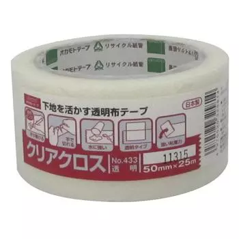 Okamoto Clear Cloth Transparent 50mm x 25M #433