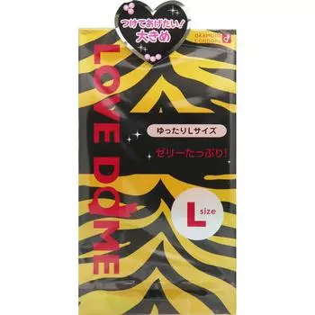 OKAMOTO Love Dome L 12 шт.. Упаковка 1 шт. Стандартный тип - Большой размер - Большое количество желе! Пакет из 1 1 set