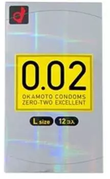 Okamoto Uniform Thinner L Размер 12 штук 0.02EX