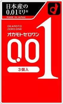 Okamoto Zero One 3 штуки x набор 30 штук 0,01 мм