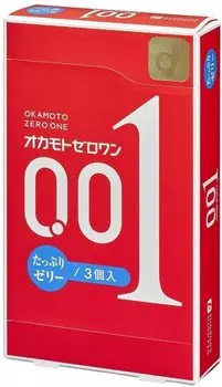 Okamoto Zero One Много 3 штуки x 6 штук [Набор 6] Желе,
