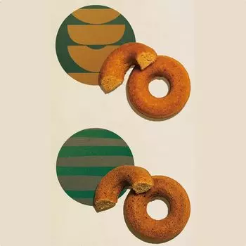 OKARAT Okara Donut VEGE 12 шт. Низкий уровень сахара Глютен Без белого Низкокалорийная закуска Углеводы, без, без, сахара, диета, (Mix)