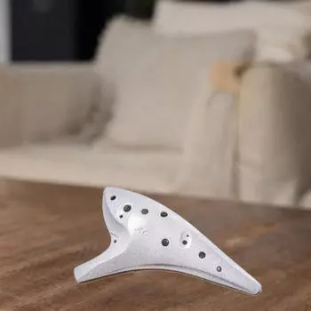 Окарина с 12 отверстиями в подарок, профессиональные аксессуары, альтовый инструмент с сумкой для хранения для девочек, для начинающих белый