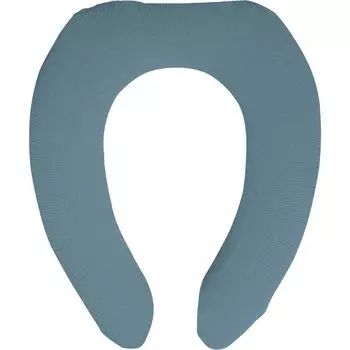 Okato Natural Toilet Seat Cover U Shape Soft Texture Washable Blue