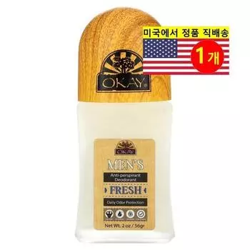Okay Pure Naturals Men s Deodorant Antiperspirant Natural Fresh, 1 pack, 56g