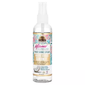 Okay Pure Naturals, Miami South Beach Curls, усилитель блеска, спрей для блеска волос, кокос, 4 унции (118 мл)