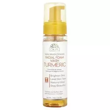 Okay Pure Naturals, Осветляющая кожа, пенка для умывания, куркума, 7,5 унций (221 мл)