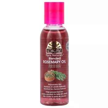 Okay Pure Naturals, Смешанное масло розмарина, 2 жидких унции (59 мл)