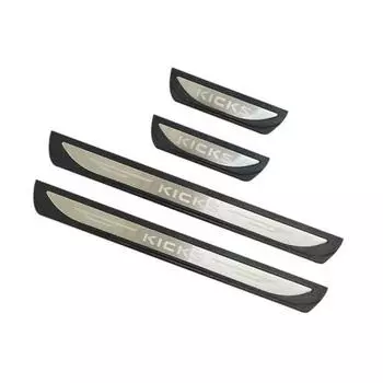 OKAYOHINN Nissan Kicks KICKS Exclusive Scuff Plate Side Step Scuff Protective Seat Door Sill Plate Inside Interior Panel Accessories Dirt Prevention S