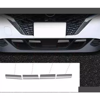 OKAYOHINN Nissan Note E13 передняя решетка, протектор бампера, протектор бампера, аксессуары, внешние детали из нержавеющей стали, 4 шт. [зеркало Pl