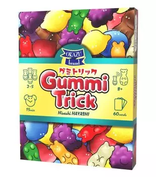 OKAZU brand Gummy Trick 15 for ages 8 and Board game (for 2-5 players, minutes, up)