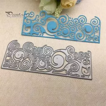 Океанская волна, резка металла, трафарет, скрапбукинг, бумажные карты, альбом, ремесленный декор серебряный