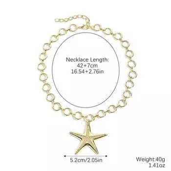 Океанский Отпуск Богемский Искусственный Жемчуг Винтажный Бисером Морская Звезда Ракушка Подвеска Ожерелье