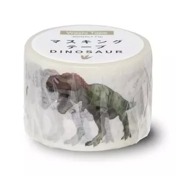 Okina Masking Tape Dinosaur Tyrannosaurus Width 30mm x 7m MD4046