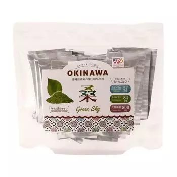 Okinawa Biken Hanbai Mulberry Green Sky 60g x 30 x 3 bags Mulberry tea Tedakuwa Shimaguwa Mulberry leaf tea Powder Calcium Dietary fiber Iron Bag (2g