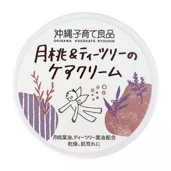 Okinawa Childcare Goods Крем для ухода за кожей с маслом персика и чайного дерева Moon Peach Tea Tree Care Cream 25 г