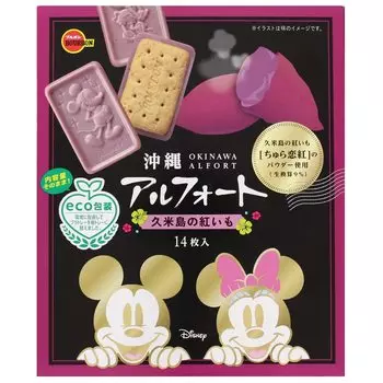 Okinawa Disney Alfort Kumejima Beniimo x 1 коробка Бурбон Kumejima Chura Koi Beni б/у
