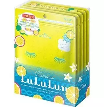 Okinawa Limited Okinawa Premium LuLuLun Face Mask Shikuwasa Scent 7 pieces x 5 bags