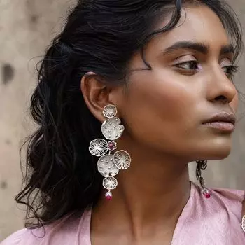 Окисленные серьги Rise Beyond Neglect из серебра 925 пробы