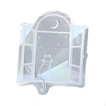 Окно Cling Радуга Призма, Статичные принадлежности для вечеринок Стеклянная наклейка Наклейка Конфиденциальность для жизни