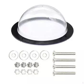 Окно для ограждения собак, окно для домашних животных, прозрачное, удовлетворяющее любопытных домашних животных, 12-дюймовый купол, пузырь для домашних животных для улицы