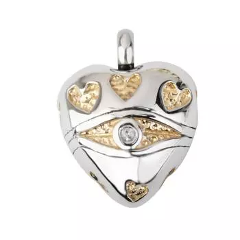 Око Божье в сердце ожерелье памятный кулон ювелирные изделия