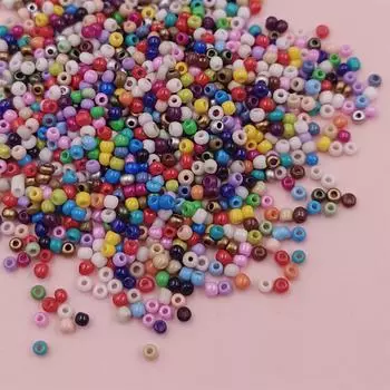 Около 1000 шт. настоящих стеклянных бусин, россыпью, для ожерелья, браслета, высококачественные ювелирные аксессуары, красочные, новые жёлтый