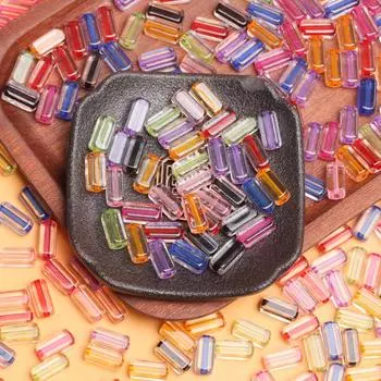 Около 1050 шт. свободные бусины-сэндвич-прямоугольник 6*14 мм для изготовления ювелирных изделий своими руками