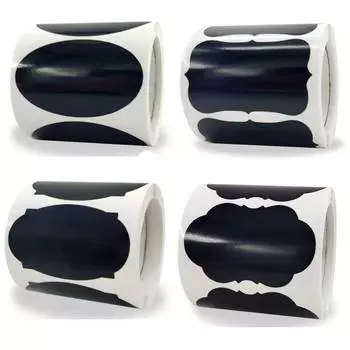 Около 120 шт., съемная водонепроницаемая наклейка из ПВХ, наклейка для доски, банка, контейнер, маркировка, кухонные банки, органайзер, этикетки, классная доска 3,5x5,5 см 35x55mm